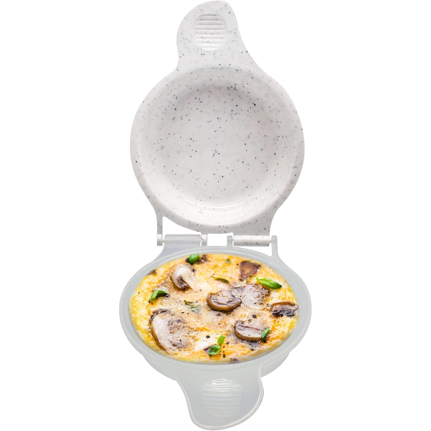 Microwave Egg Muffin Pan – Quick 1-Minute Breakfast Sandwich Maker, Non-Stick, Bpa-Free