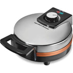 Hamilton Beach Belgian Waffle Maker with PFAS-Free Non-Stick Ceramic-Coated Plates, Browning Control, Indicator Lights, Stainless Steel (26081)