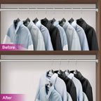 Hanger Hooks Space Saving, 60 Pack Clothes Hanger Connector Hooks, Transparent Stackable Clothes Hangers With Hooks For Closet Organizer (Clear)