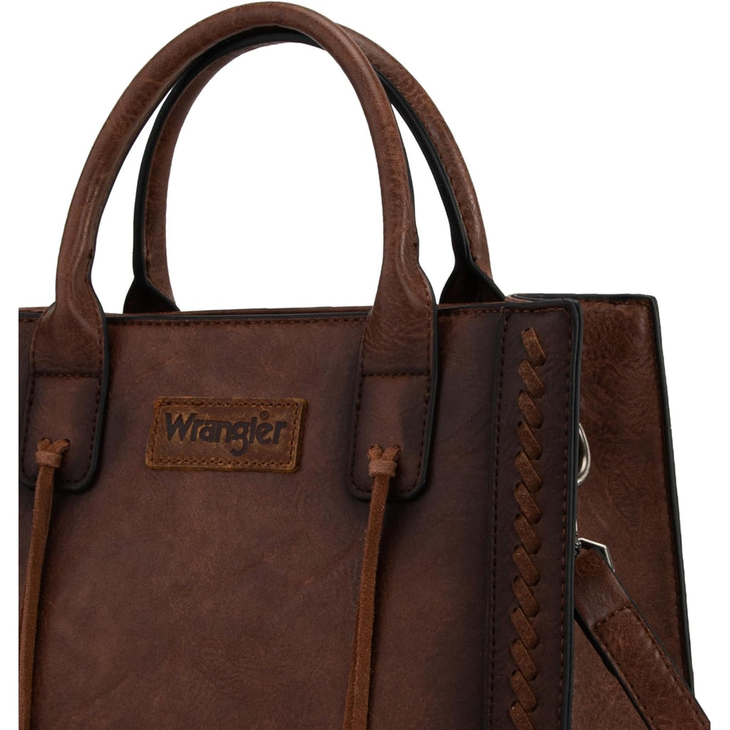 Wrangler Tote Bag for Women Western Cowhide Purse and Wallet Set