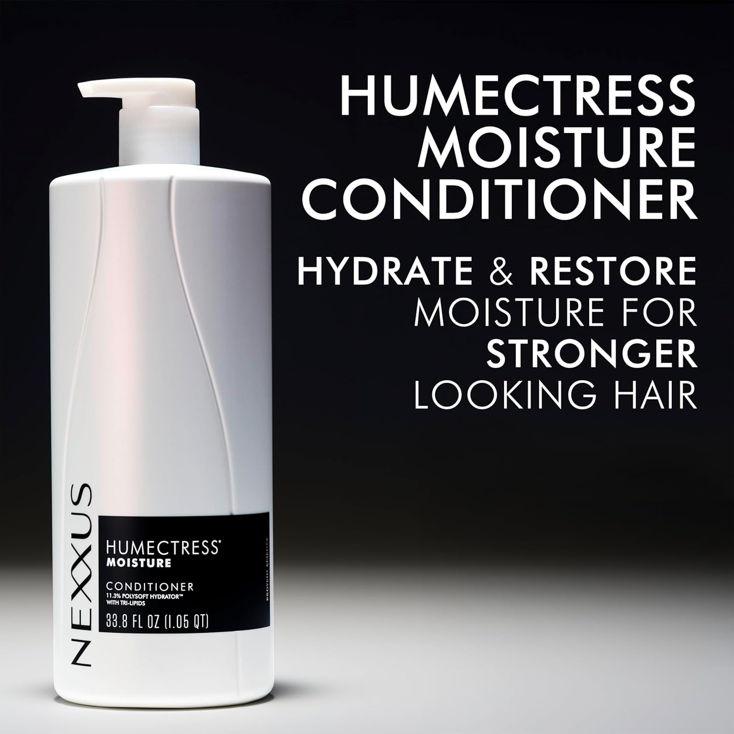 Nexxus Humectress Conditioner For Ultimate Moisture For Dry Hair Powered By Polysoft Hydrator Technology With Tri-Lipids 33.8 Oz