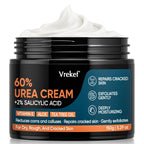 Urea Cream 60% Plus Salicylic Acid 2%, Urea Cream 60 Percent for Feet Maximum Strength, Foot Cream for Dry Heels Cracked