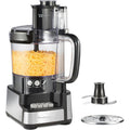 Hamilton Beach Stack & Snap Food Processor and Vegetable Chopper, BPA Free, Stainless Steel Blades, 12 Cup Bowl, 2-Speed 450 Watt Motor, Black (70725A)
