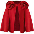 Jw Pei Women'S Clara Floral Applique Cape Coat