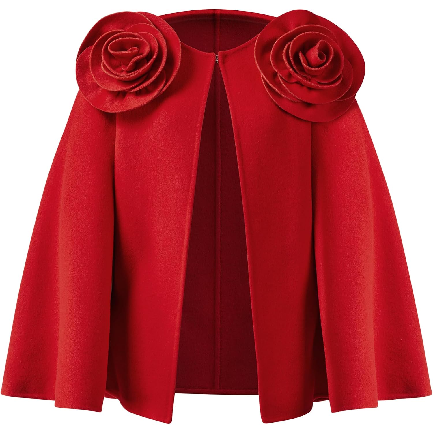 Jw Pei Women'S Clara Floral Applique Cape Coat