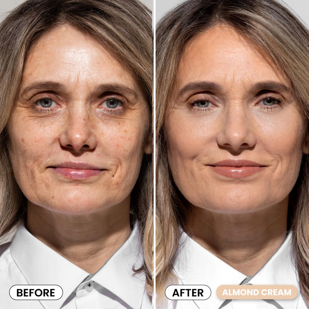 Prime Prometics Perfecting Concealer Pencil for Mature Women – Covers Dark Circles, Age Spots & Redness – Medium-to-High Coverage – 12-Hour Waterproof Wear – Self-Setting & Crease-Free (Almond Cream)