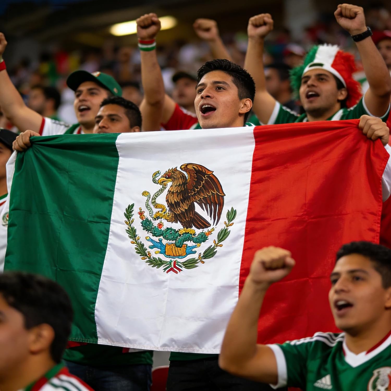 Mexican Flag, Flag Of Mexico 3X5 Ft - Polyester Lightweight Flags With 2 Brass Grommets For Mexican Party Decorations, Sports Events Decorations