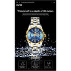 Opk Women Watches Business Dress Female Watch Stainless Steel Easy To Read Small Ladies Wrist Watch Luminous Waterproof Lady Watches