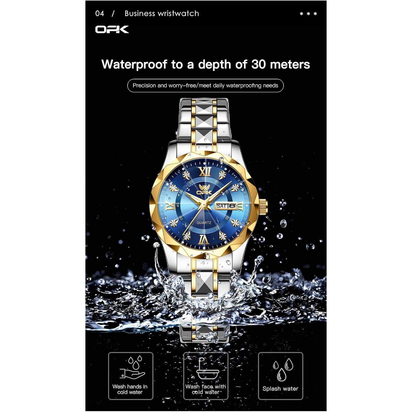 Opk Women Watches Business Dress Female Watch Stainless Steel Easy To Read Small Ladies Wrist Watch Luminous Waterproof Lady Watches