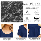 Anymiss 2026 Womens Spring Tunic Tops Summer Casual Loose Fit Short Sleeve T Shirts M-3XL