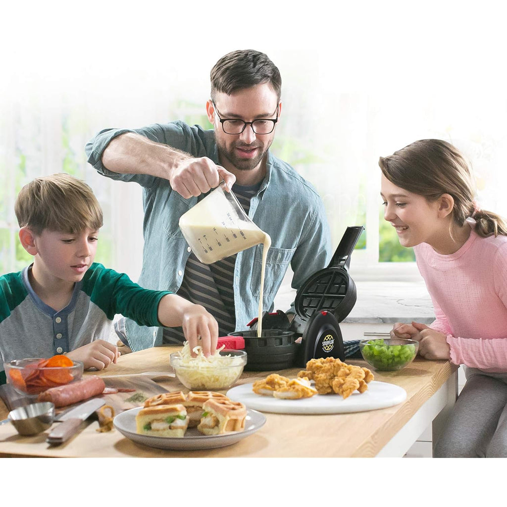 Presto 03512 Stuffler Stuffed Waffle Maker, Belgian, Large, Black
