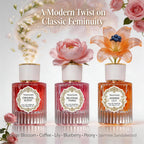 3Pcs Pheromones For Women, Jasmine Lily & Peony Long-Lasting Floral Perfume Collection 3 Fl Oz