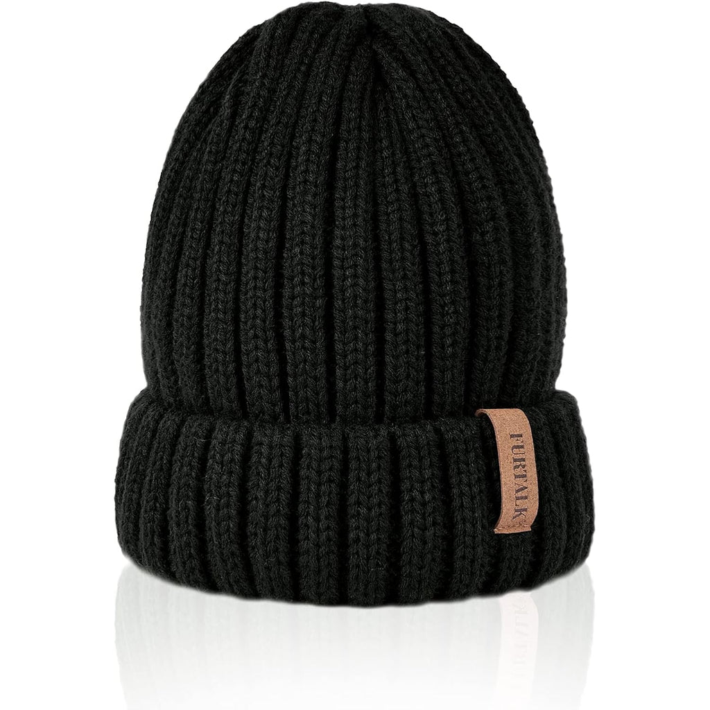 Furtalk Winter Hats For Women Fleece Lined Beanie Knit Chunky Womens Snow Cap