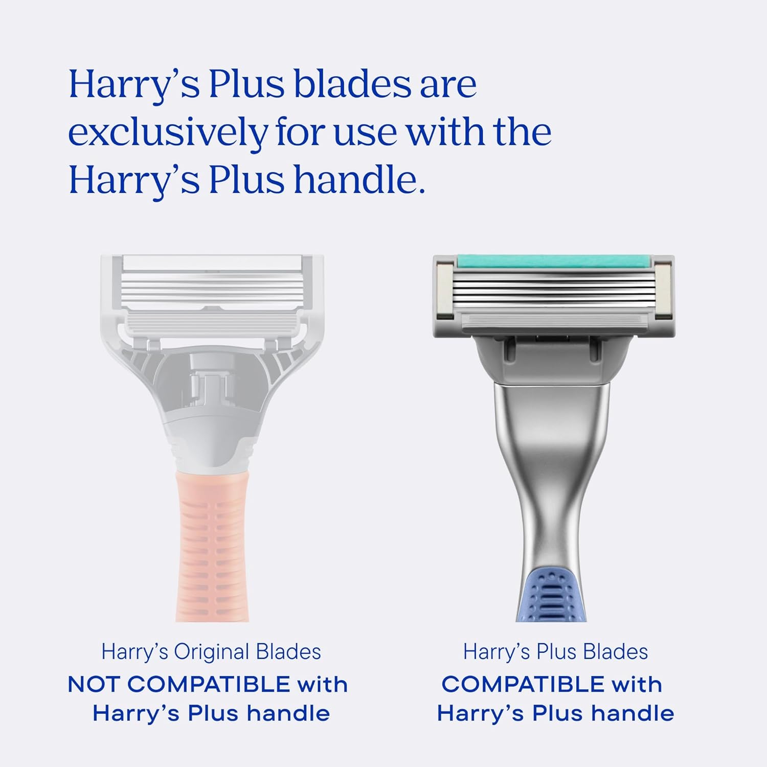 Harry's Plus Razor and Blade Value Pack, 1 Razor Handle (Tide), 9 Razor Blade Refill Cartridges- German Engineered- Up to 12 Months of Smooth Shaving