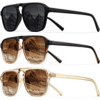 Polarized Retro Aviator Sunglasses For Men Women Classic Driving Running Sports Square Aviators Sun Glasses