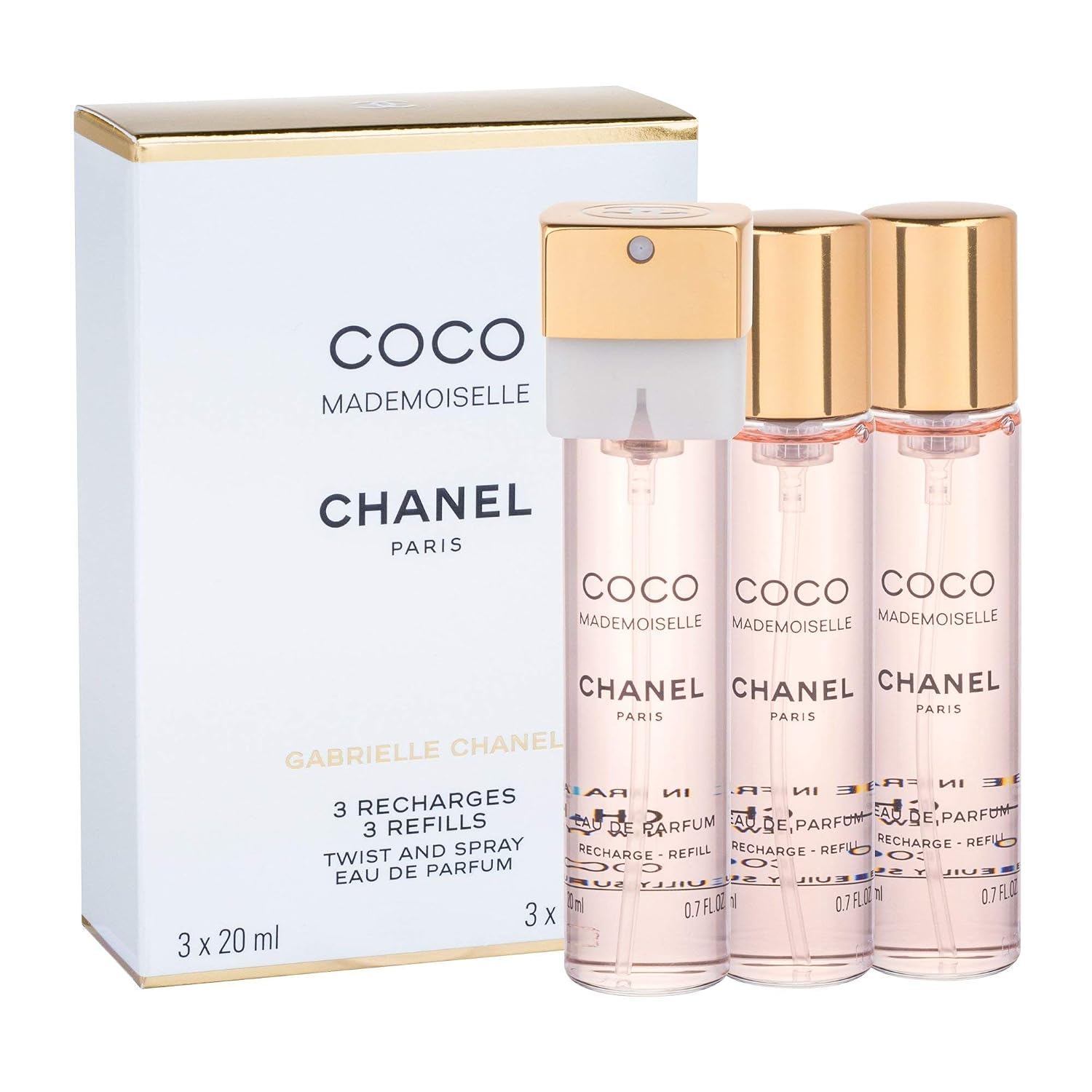 Chanel Chanel Coco Mademoiselle Twist & Spray Eau De Parfum Refill 3X20Ml/0.7Oz