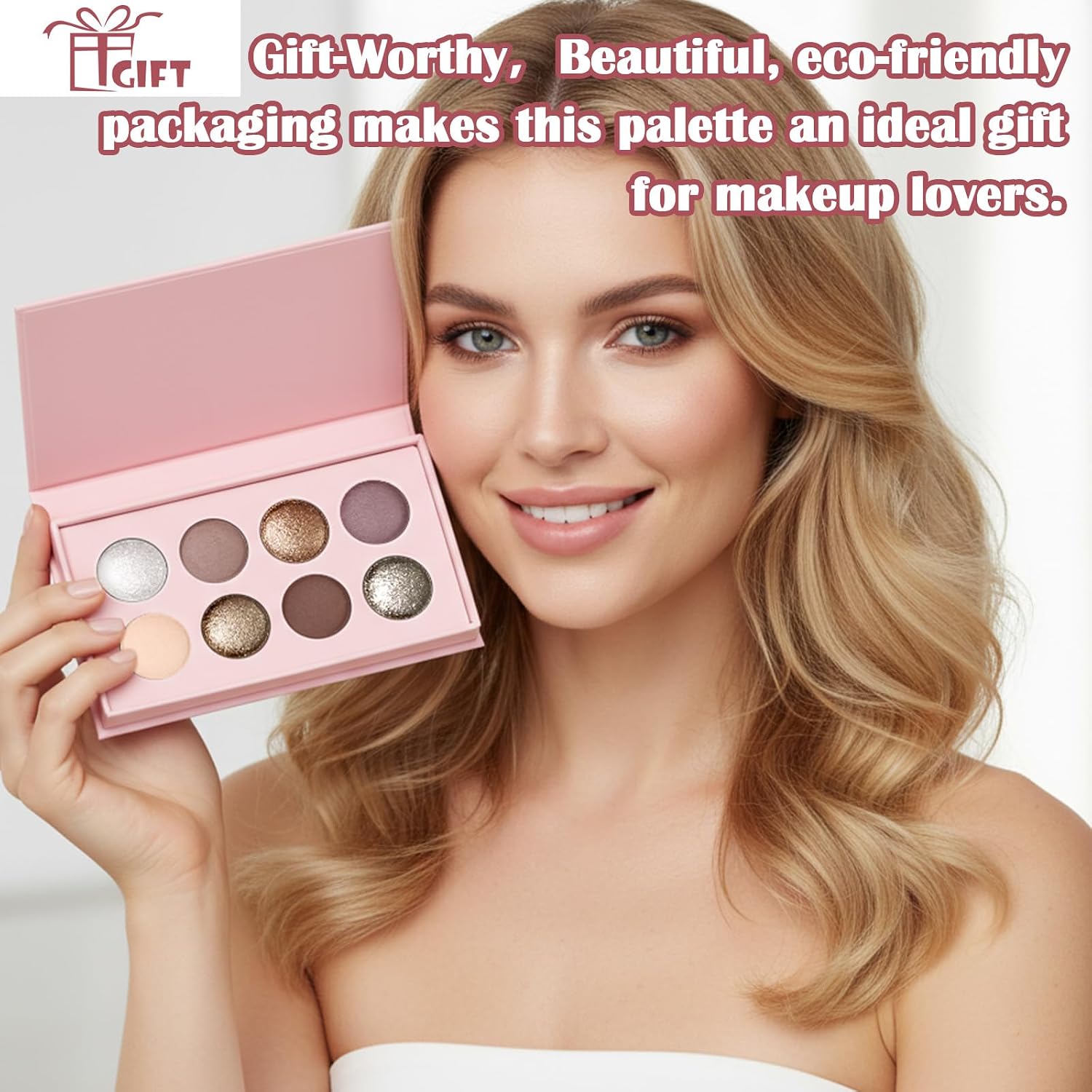 Ucanbe 8 Color Matte Sparkling Shimmer Baked Eyeshadow Palette – Highly Pigmented, Smooth & Blendable Formula With Neutral & Earthy Tones For Everyday & Dramatic Eye Makeup Pallet