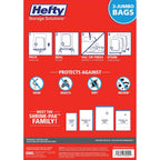 Space Bags Vacuum Storage Bags For Bedding Jumbo Compression 3 Pack Clear For Comforters Blankets (3 Jumbo/Bedding Solo)