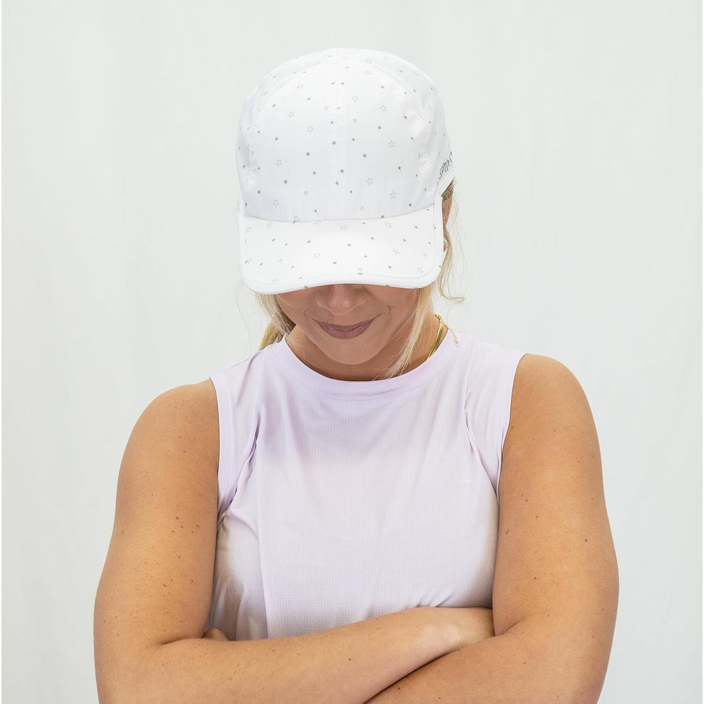 Sprints Race Day Performance Running Cap | The Lightweight, Quick Dry, Sport Hat, One Size, Unisex Starline White