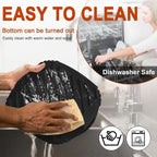 Air Fryer Silicone Liners Square 2 Pack 8 Inch Airfryer Liners 4-7 QT Reusable Air Fryer Liners Pot Oven Liner Baking Tray, Basket Mat Bowl Accessories Kitchen (BPA-free)