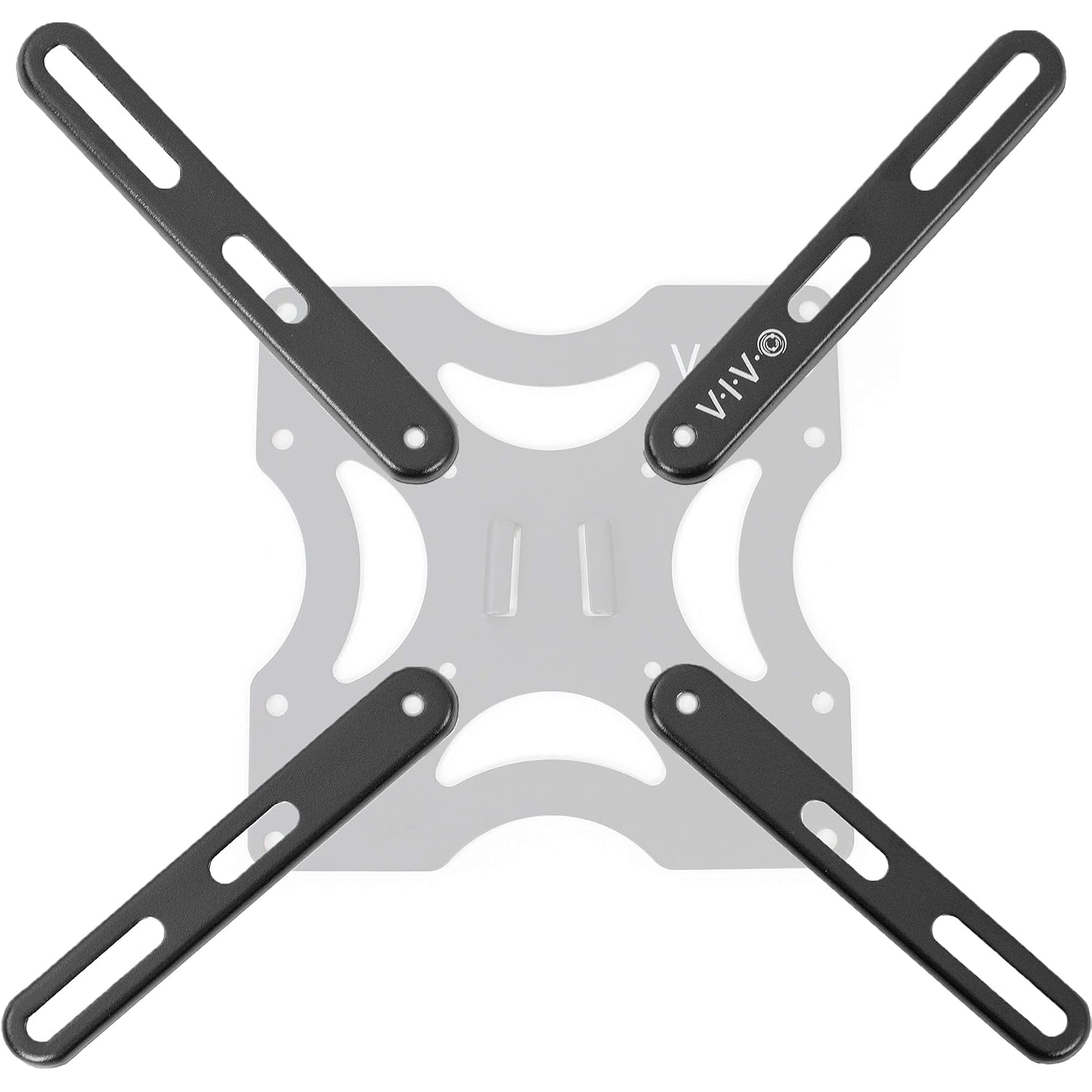 Vivo Steel Vesa Extension Mount Adapter Brackets For Screens 32 To 55 Inch Lcd Led Tv, Conversion Plate Kit For Vesa Up To 400X400Mm (Mount-Ad400B)