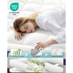 Dual Layer 4 Inch Memory Foam Mattress Topper Queen