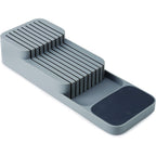 Joseph Joseph DrawerStore Knife Organizer, holds up to 9 knives, Kitchen Organization & Drawer Storage – Compact, Gray
