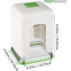 Prepworks Tower Fry Cutter – Heavy-Duty Potato Cutter For Perfect Fries, Easy-To-Use, Stainless Steel Blades, Bpa-Free