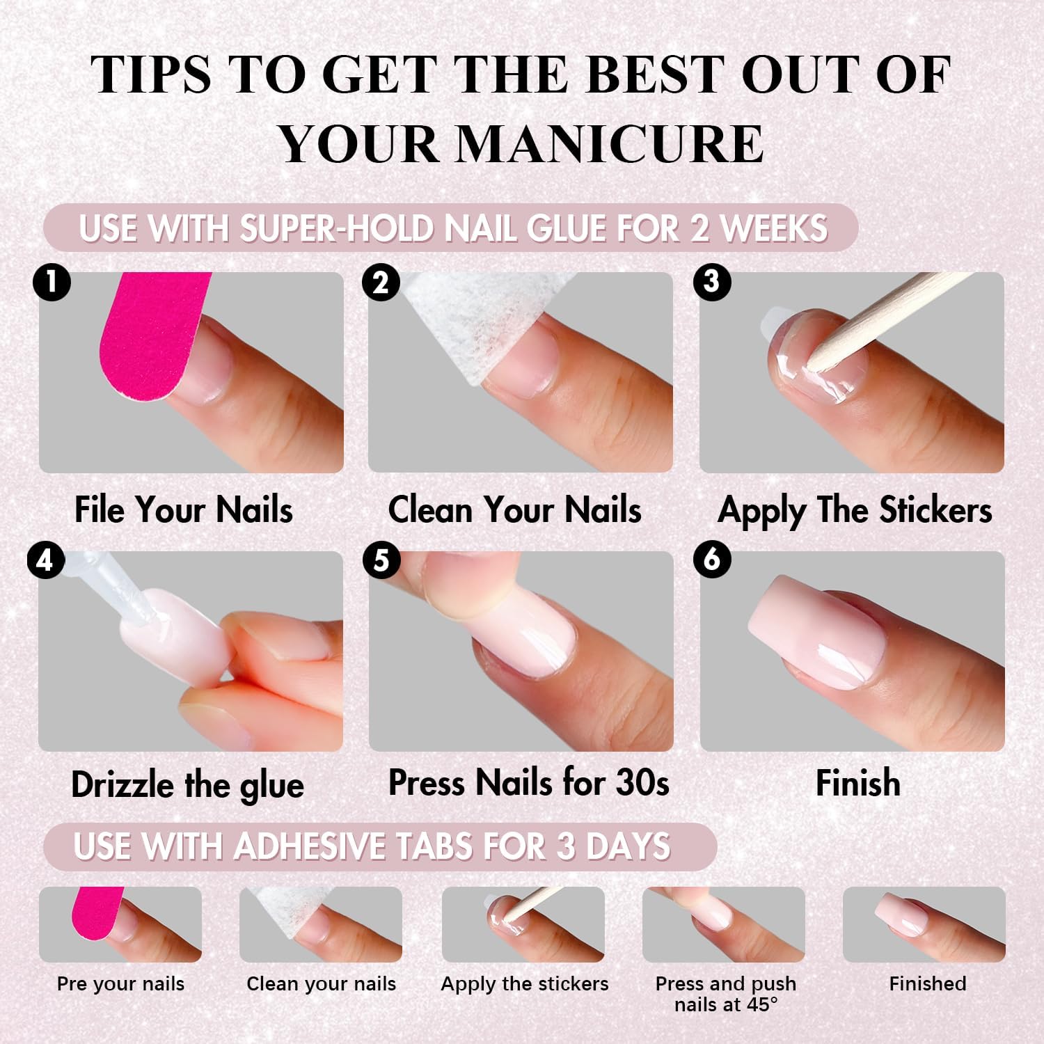 KQueenest Cat Eye Press On Nails Almond, 30 Pcs Glitter Black Press On Nails Medium, Sparkly Fake Nails With Glue, Luxury Chrome Nails Press ons, Reusable Stick on Nail for Women Winter Decoration
