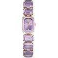Swarovski Watch, Octagon Cut Bracelet, Purple, Champagne Gold-Tone Finish