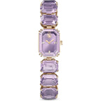 Swarovski Watch, Octagon Cut Bracelet, Purple, Champagne Gold-Tone Finish
