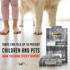 Spider Traps For Inside Your Home (16 Traps) - Spider Catcher Insect Traps Indoor - Spider Traps Indoor Bug Traps Sticky Traps For Spiders - Pre Baited Ultra Sticky Insect Glue Traps - Trap A Pest