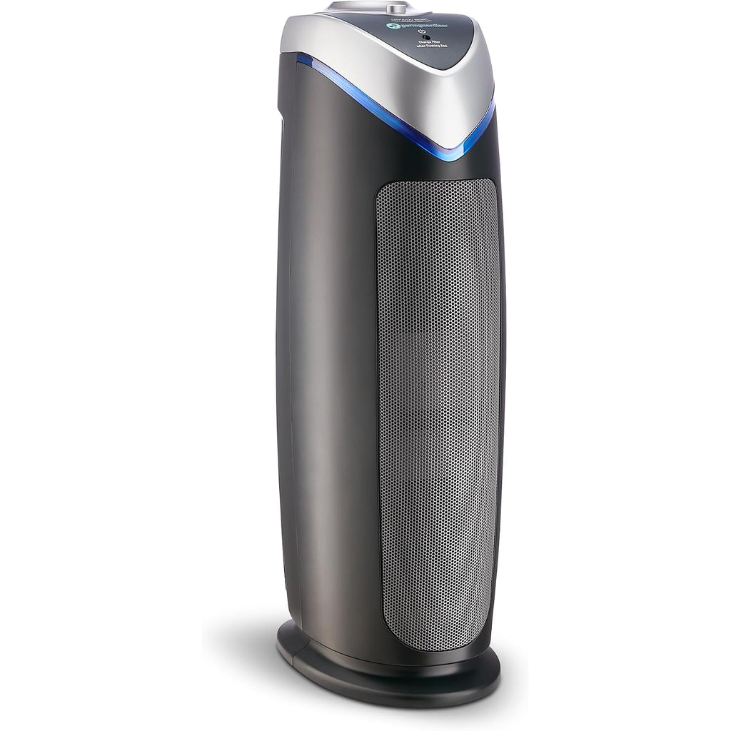Germguardian Hepa Air Purifier - Large Room Air Purifier For Bedroom, Office, Dorm, And Home - Filters Pet Dander, Dust, Pollen, Smoke, Scents - Ac4825E - 22" Tower - Gray