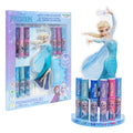Townley Girl Disney Frozen Elsa Lip Gloss with Acrylic Stand for Storage and Display, Plant Based Lip Gloss, Perfect for Parties, Sleepovers, Makeovers, Birthday Gift for Girls, Age 3