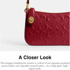 Coach Women's Patent Signature Leather Penn