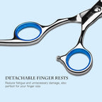 Hair Cutting Scissors Thinning Shears Kit Ulg Professional Barber Hairdressing Texturizing Salon Razor Edge Scissor Japanese Stainless Steel 6.5 Inch