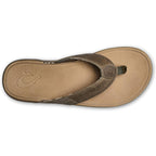 Olukai Tuahine Men'S Waterproof Leather Sandals, Versatile Beach Flip Flops, Arch Support & Comfort Fit, Lightweight & Durable, Enhanced Grip & Traction