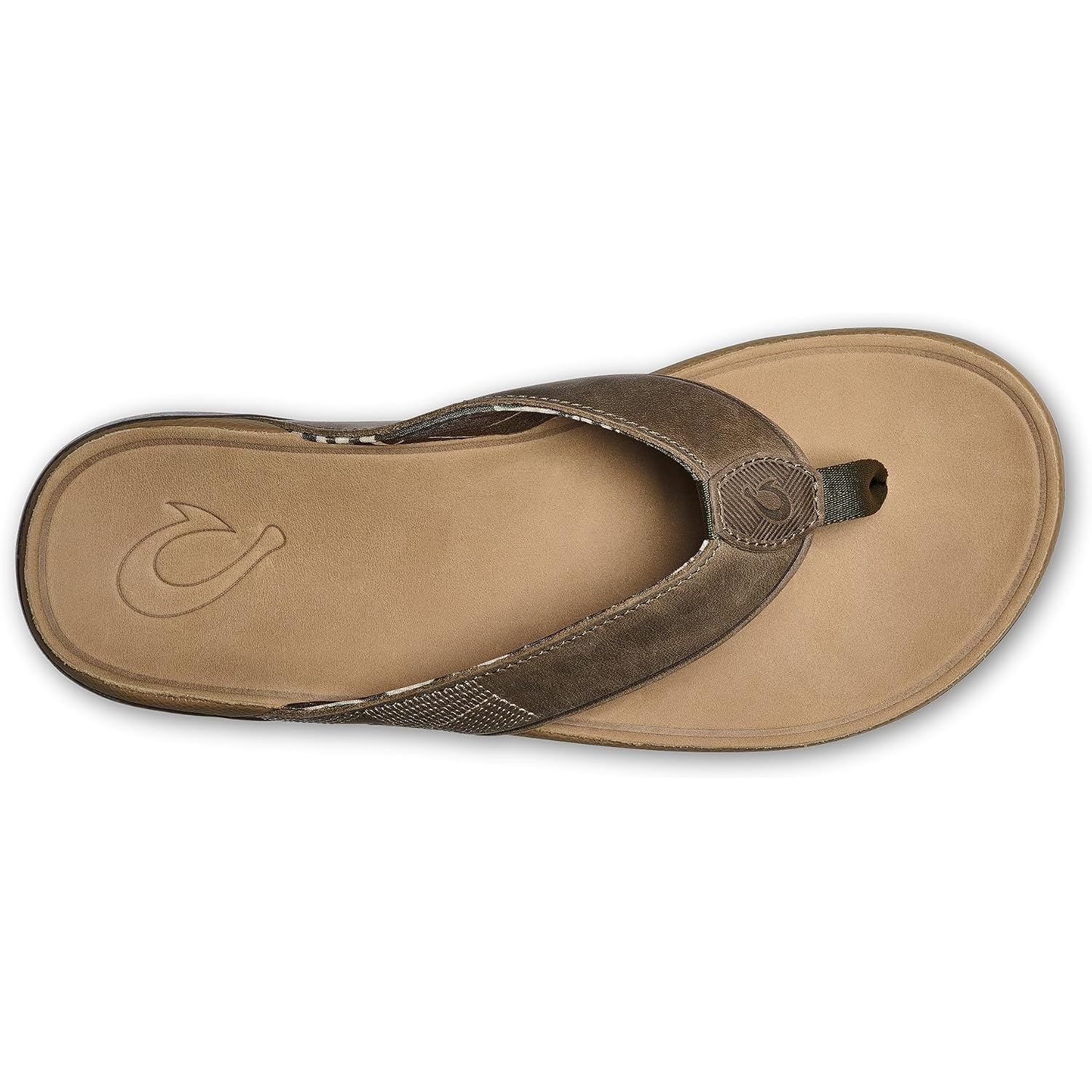 Olukai Tuahine Men'S Waterproof Leather Sandals, Versatile Beach Flip Flops, Arch Support & Comfort Fit, Lightweight & Durable, Enhanced Grip & Traction