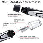 Ear and Nose Hair Trimmer Clipper - 2026 Professional Painless Eyebrow & Facial Hair Trimmer for Men Women,Battery-Operated Trimmer with IPX7 Waterproof,Dual Edge Blades for Easy Cleansing Black