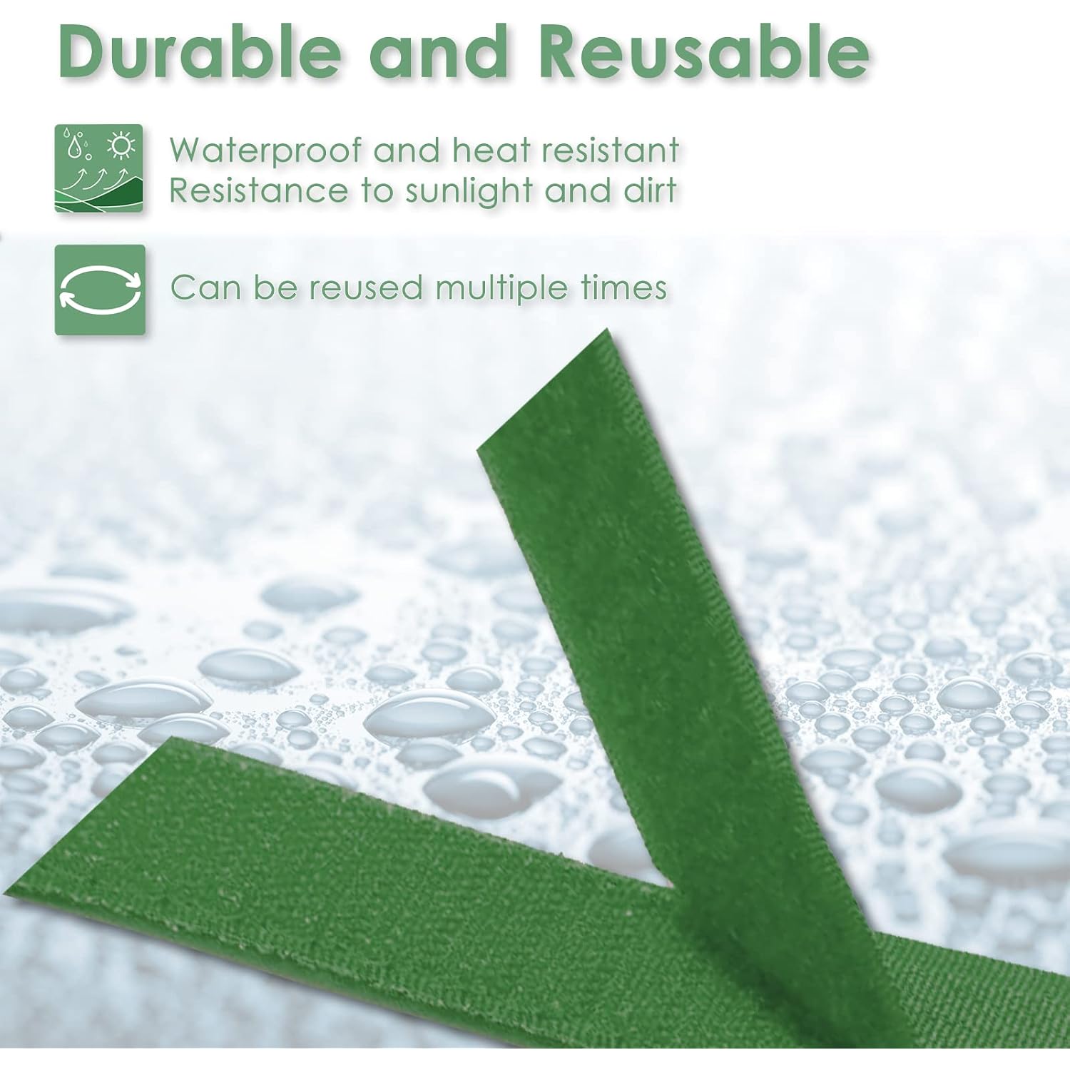 Garden Tie Green Tape, Plant Supports, Gentle On Plants (16.4Ft × 0.6 Inch, 1 Roll, Green)