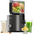 3-In-1 Juicer Machines, Cold Press Juicer 7“ Large Chute & 120Oz – For Whole Vegetables & Fruits, High Juice Yield | Nut Milk | Natural Sorbet, Sliver