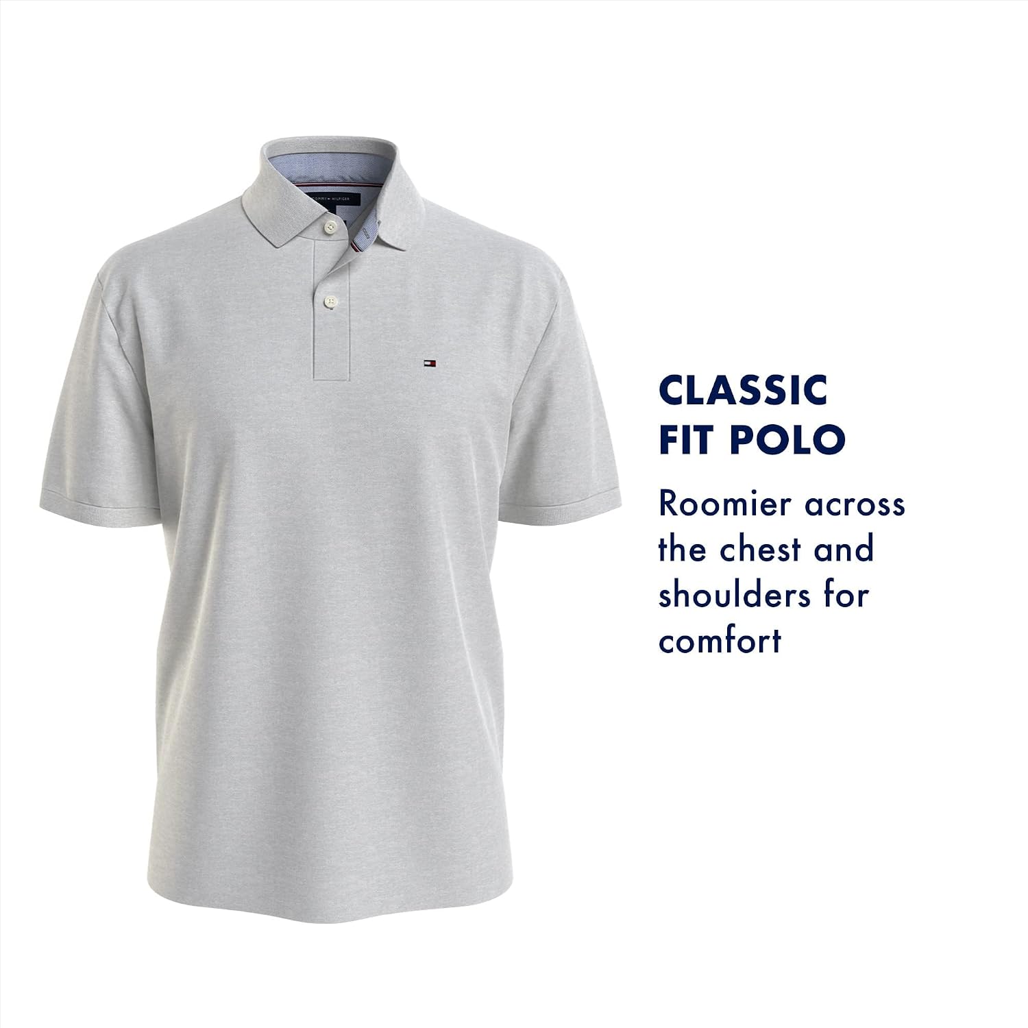 Tommy Hilfiger Men'S Short Sleeve Cotton Pique Polo Shirt In Classic Fit