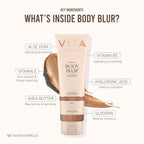 Vita Liberata Body Blur, Leg And Body Makeup. Skin Perfecting Body Foundation For Flawless Bronze, Easy Application, Radiant Glow, Evens Skin Tone, New Packaging