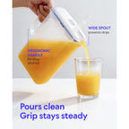 LocknLock Aqua Fridge Door Water Jug | Clear Pitcher | BPA Free Plastic Pitcher with Lid | 2 Quart Pitcher with Lid for Water, Juice, Tea & More Beverages, Clear