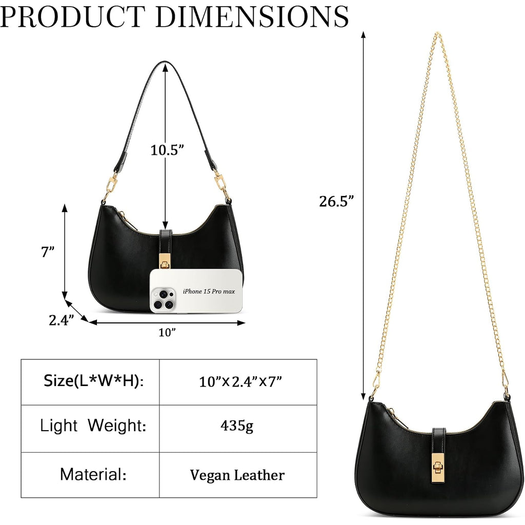 Kkxiu Shoulder Bag For Women Cute Hobo Handbag And Vegan Leather Retro Small Clutch Purse With Zipper