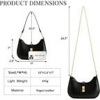 Kkxiu Shoulder Bag For Women Cute Hobo Handbag And Vegan Leather Retro Small Clutch Purse With Zipper