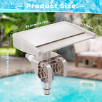 Hanaoyo Pool Fountain Waterfall - Smooth Flowing Above Ground Pool Accessory For Outdoor Decor And Relaxation