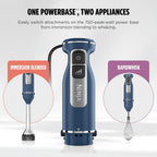 Ninja Immersion Blender And Whisk, Hand Stick Blender, 4 Speeds, With Splattershield And Panprotect, 4-Cup Blending Vessel, Dishwasher Safe, 5-Ft Cord, Ergonomic, Deep Navy, Ci201Nd