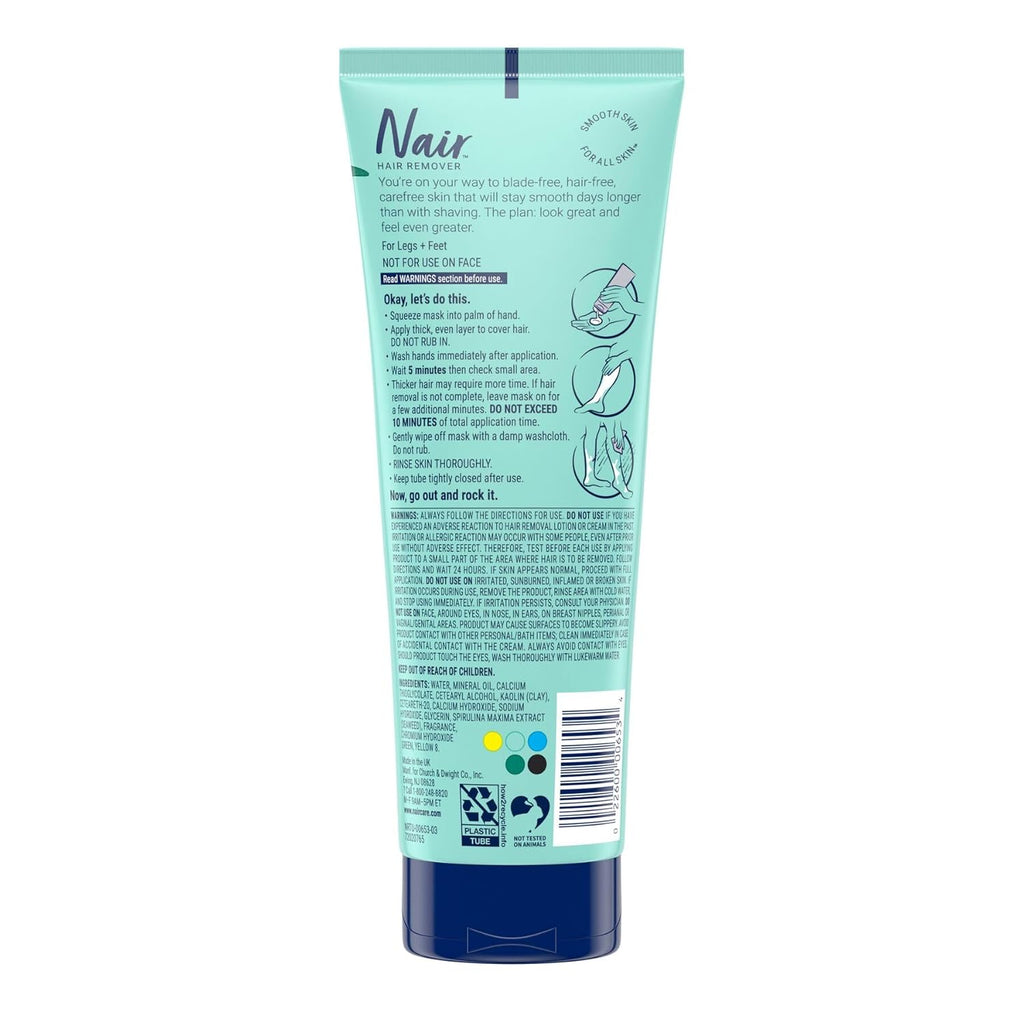 Nair Hair Remover Seaweed Leg Mask, Depilatory, 8 Oz Bottle