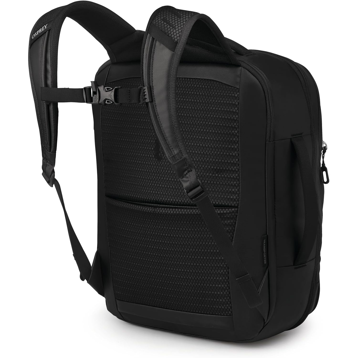 Osprey Transporter 26+6 Travel Pack - Expandable Personal Item Backpack With Laptop Sleeve - Lightweight Daypack, Raven Black